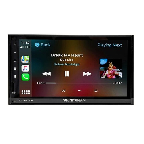 Soundstream VRCPAA-70MW Double Din Car Wireless Android Auto Apple CarPlay 7" - Picture 4 of 6