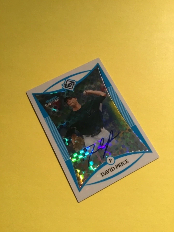 David Price 2008 Bowman Chrome Auto Rookie X-Ref 246/250 NM-MINT! FREE SHIP! - Image 2 of 3