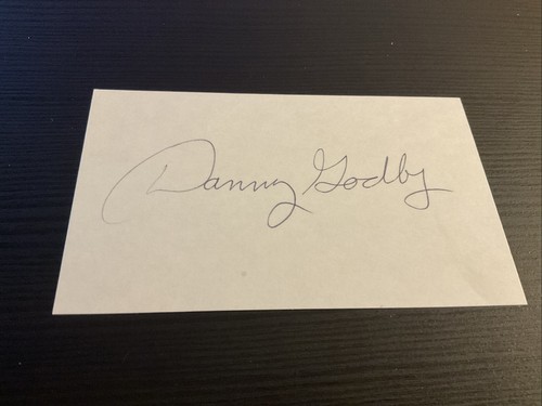 Danny Godby signed 3x5 Karteikarte 1974 St. Louis Cardinals