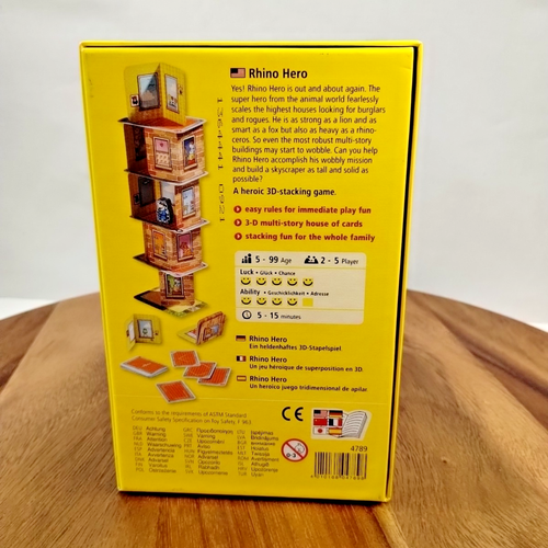 Haba Rhino Hero a 3D stacking game for 2-5 players, ages 5-99 Family Fun - Picture 3 of 8