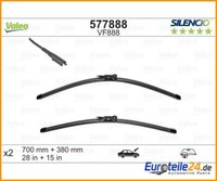 Wischblatt Silencio Flat Blade Set Valeo 577888 FüR Ford