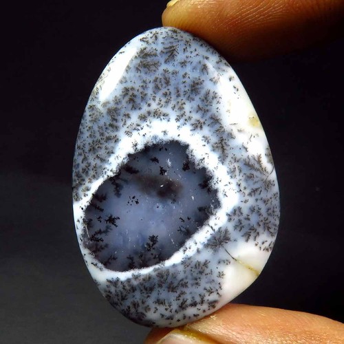 White Dendrite Opal Cabochon 37-90 Cts Mix Shape Natural Dendrite Gemstone DP-B - Picture 7 of 44