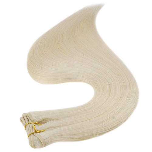 Premium Weft Echthaar Extensions Double Weft Sew In Weave Remy Russian Hair15A - Bild 36 von 57