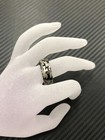 8mm Men's Titanium Camo Military Army Gray Design Wedding Band Ring