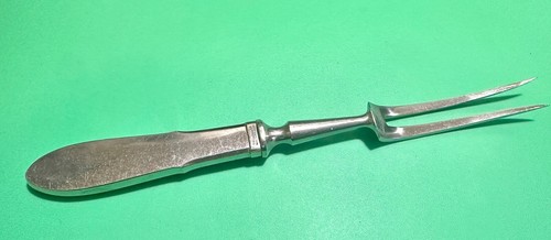Vintage GEORG JENSEN Stainless Steel Carving Fork, Danish , Eames Era , MCM