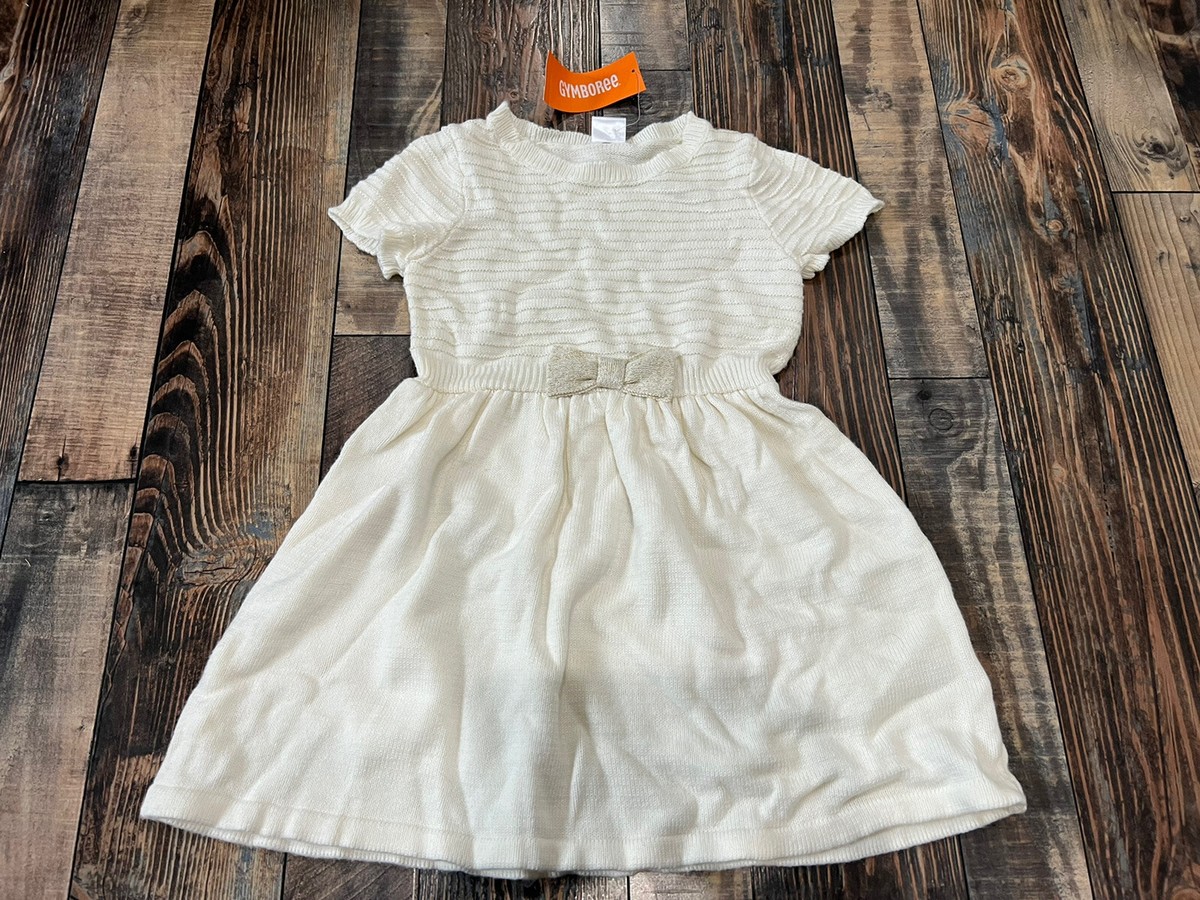 Gymboree Girls Nwt Cream Gold Holiday Christmas dress Sweater Size 4t | eBay