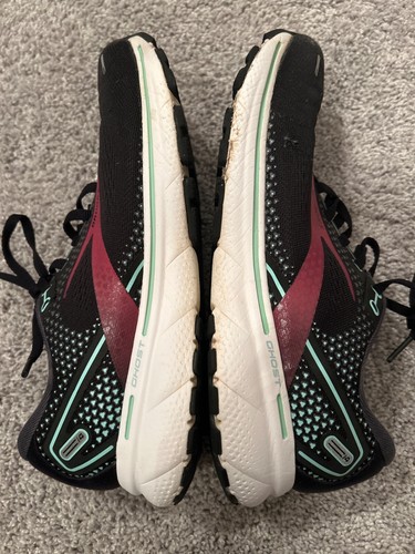 Brooks Ghost 14 scarpe da donna taglia 9,5 running sportive atletiche nere rosa yucca - Foto 9 di 11
