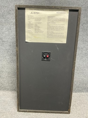 Kenwood JL-670 3 Way 3 Speakers Pair, High Power Handling Air Suspension System - Picture 12 of 20