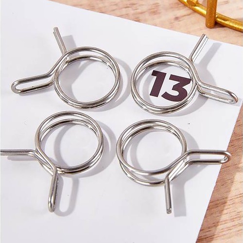 Single/Double Wire Spring Clips / Silicone Hose Pipe Air Fuel Band Tube Clamp - Picture 16 of 98