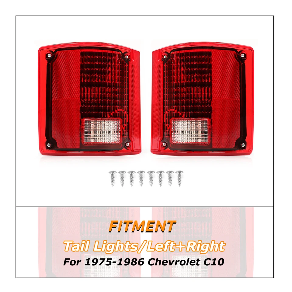 Pair (2) Sequential Tail Lights LED Brake for 1973-1987 Chevrolet Pickup Truck - Image 3 of 4