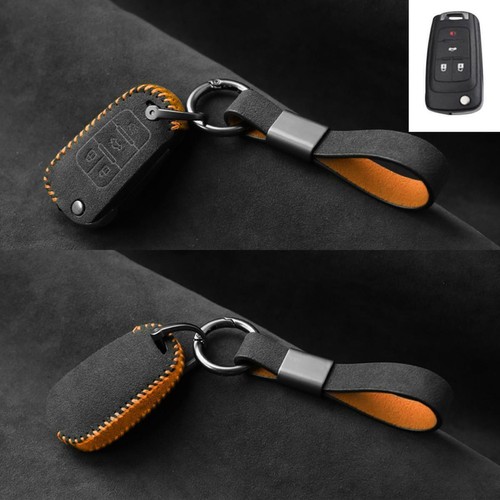 Full Suede Covered Key Fob Remote Protector Holder Cover Case For Holden B - Picture 2 of 9