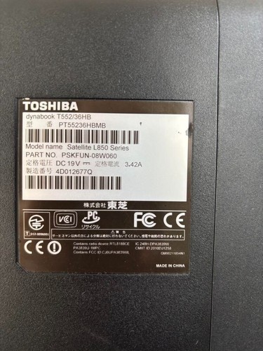 Toshiba dynabook T552/36HB Intel Celeron 1000M HDD 750GB RAM 4GB - Afbeelding 3 van 5