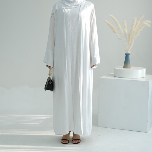 Vestido largo abierto Abaya musulmán para mujer cárdigan caftán kimono noche graduación vestido árabe - Imagen 97 de 140