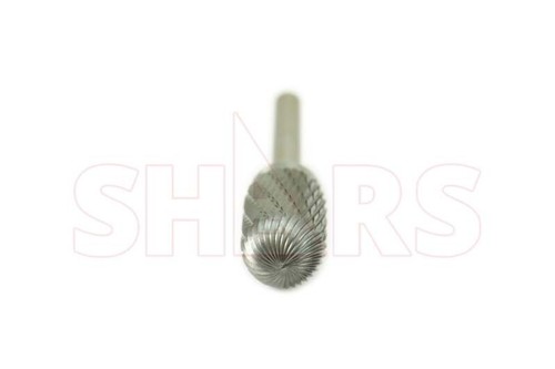 ¡Rebaba de carburo sólido soldada con extremo de radio cilíndrico Shars de 5/8 x 1" SC-6!{ - Imagen 2 de 2