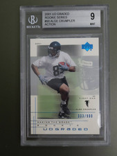 ALGE CRUMPLER 2001 UD GRADED ROOKIE SERIES ACTION /900 - BGS 9 MINT - ATLANTA