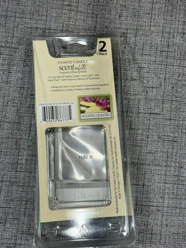 NEW YANKEE CANDLE SCENT LIGHT FRAGRANCE DIFFUSER W/PINEAPPLE CILANTRO SET New - Picture 8 of 8