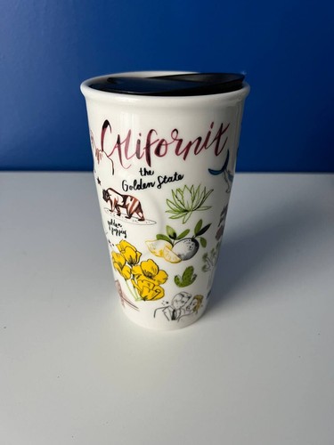Starbucks 2016 California The Golden State Ceramic Traveler Tumbler Mug
