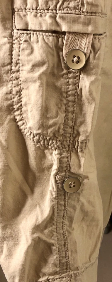 Ann Taylor лофт хаки груза женщины маленький 5 карманов Бермуды Sz S EUC! - Изображение 4 из 4