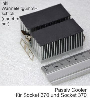 LAUTLOSER COOLER KÜHLER SOCKET 462 + 370 INTEL PIII CELERON AMD K6 K7 GEODE L-01