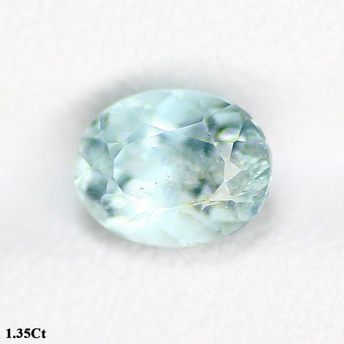 1.35 Ct Incredible Oval 7.6 x 6.1 MM 100% Natural Aqua Blue Brazil Aquamarine