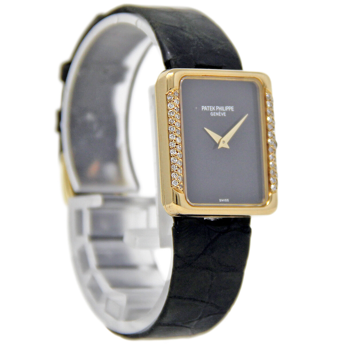 Patek Philippe 4311 18k Yellow Gold Onyx Dial Diamond *2 YEAR