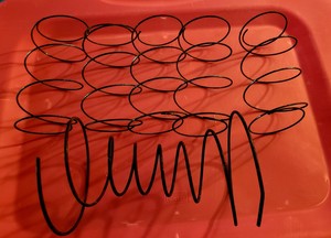Lot of 10 Vintage /"FAT/" Gray Tornado Shape Bed Springs Farm Arts Crafts Shabby