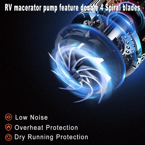 45L/min Macerator Sewerage Pump Waste Toilet Sewage Water Disposal Cleaner Pump - Picture 3 of 18
