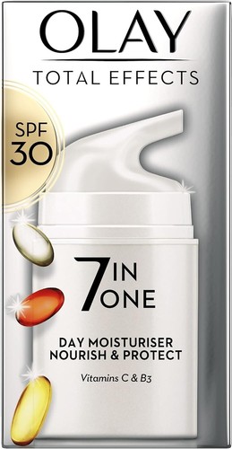 Olay Total Effects 7in1 SPF30 Day Moisturiser Nourish & Protect 50ml(Damage Box) - Picture 2 of 3