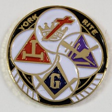 Masonic York Rite Lapel Pin (SCA-2056) Mason Freemason