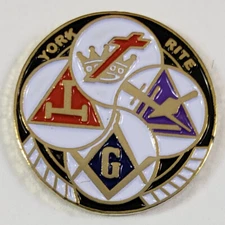 Masonic York Rite Lapel Pin (SCA-2056) Mason Freemason