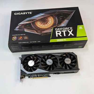 【中古】Gygabyte Geforce RTX3060 Ti GIGABYTE GeForce RTX 3060 Ti GAMING OC 8GB GDDR6 Graphics Card for