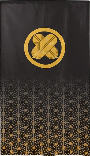 Kamon Japanese Family Crest Noren Door Curtain Room Divider - Hawk Wings - Picture 15 of 15
