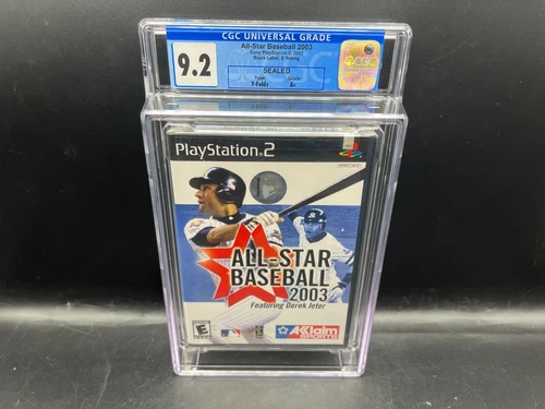 All-Star Baseball 2003 Derek Jeter PS2 CGC 9.2 A+ FACTORY SEALED WATA VGA