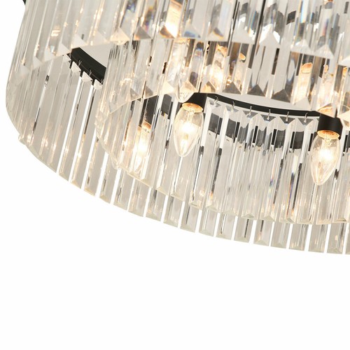Elegant Crystal Ceiling Fan Light LED Chandelier Pendant Hanging Lamp Fixture - Picture 32 of 130