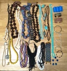 Vintage To Modern Beaded Costume Jewelry Mixed Lot Of 30 Pcs Wearable Craft Lot