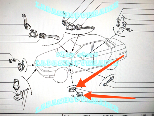 2x LUZ DE DIRECCION LATERAL LADA 2110 2111 2114 2115 2123 TURN SIGNAL INDICATOR - Picture 2 of 13