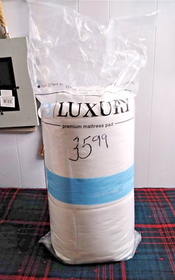  eLUXURY PREMIUM MATTRESS PAD White Twin Size - NEW 