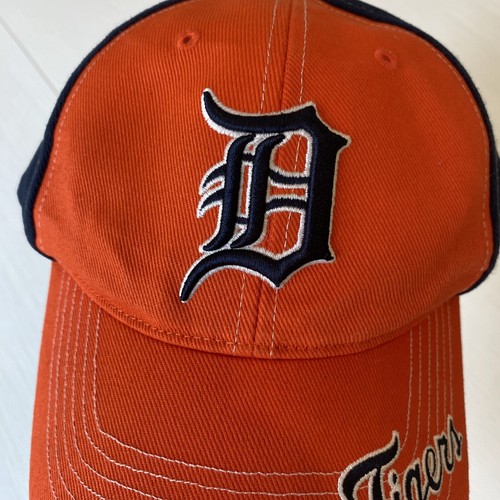 Detroit Tigers Hat Fan Favorite Adjustable Strap Baseball MLB Blue Orange Script - Picture 13 of 13