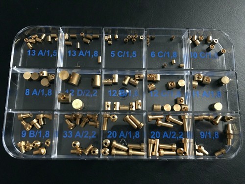 Lötnippel Sortiment Set N7 Inhalt 135 Teile für Bowdenzug Seilzug Lötnippelset - Bild 2 von 8