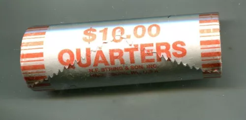KANSAS 2005 D $10 STATE QUARTER PAPER WRAPPED BANK 40 COIN ROLL CH BU