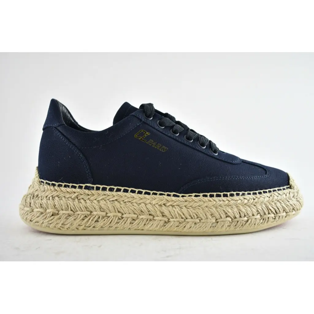 Christian Louboutin Espasneak Flat Obscur Blue Platform Espadrille