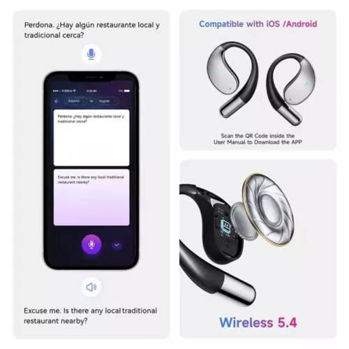 Translation Earbuds 3-In-1 Smart Voice150+ Languages Real Time Translator - 第 10/15 張圖片