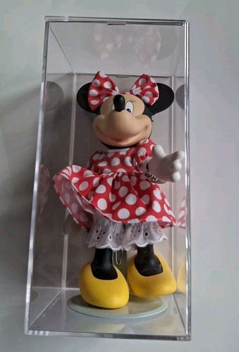 Kmart Disney Brass Key Minnie Mouse Porcelain Figure With Cleat Case