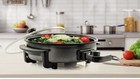 OVENTE SK11112B 12 in. Electric Skillet with Non-Stick Aluminum Body - Black