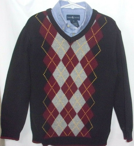 Boys 6 (3 piece) Gap khaki pants, oxford long sleeve shirt, Greendog sweater - Picture 7 of 8