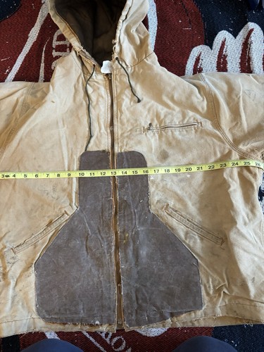 Vintage SafTBak Detroit Jacket Sz L Brown USA Made Double Gut Distressed Stain - Picture 13 of 19