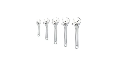 Adjustable 6','8'',10'',12'',15'',18''.+Wrench 5Pc Set,CR-V,Heavy Duty. LifeTime - Picture 9 of 11