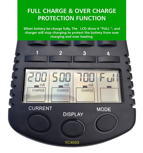 Youshiko YC4000 Intelligent Smart battery Charger AA AAA + USB +12V DC - Picture 5 of 10