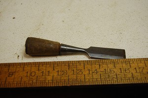 Vintage 1 Stanley made in USA socket wood Chisel Wood 