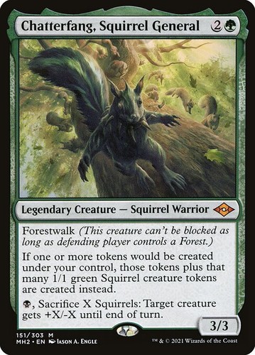 Chatterfang, Squirrel General Modern Horizons 2 NM MTG